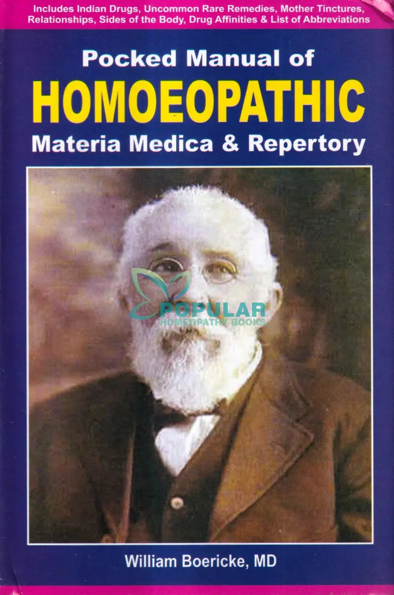 Pocked Manual of HOMOEOPATHIC Materia Medica & Repertory Homeopathy Books