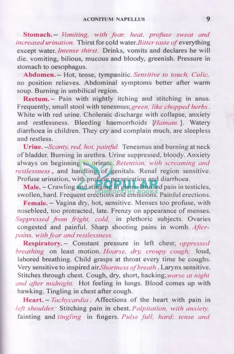 Pocked Manual of HOMOEOPATHIC Materia Medica & Repertory Homeopathy Books