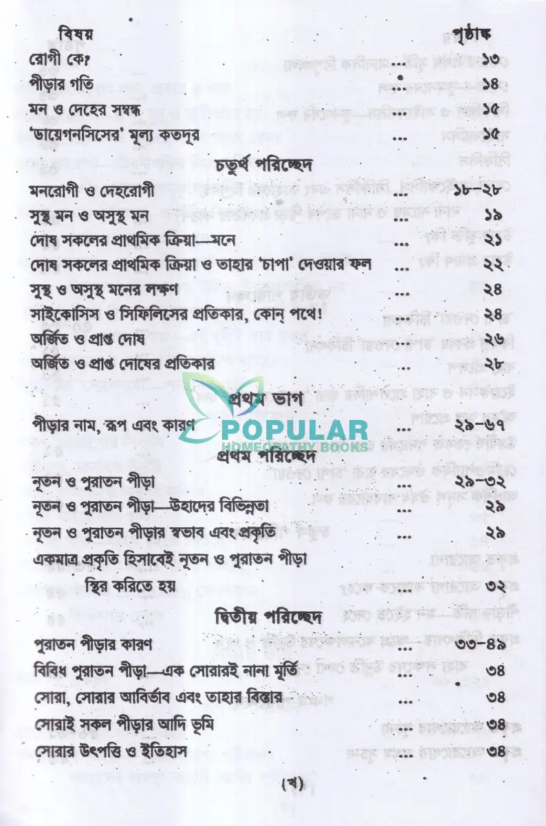 প্রাচীন পীড়ার কারণ ও তাহার চিকিৎসা Homeopathy Books
