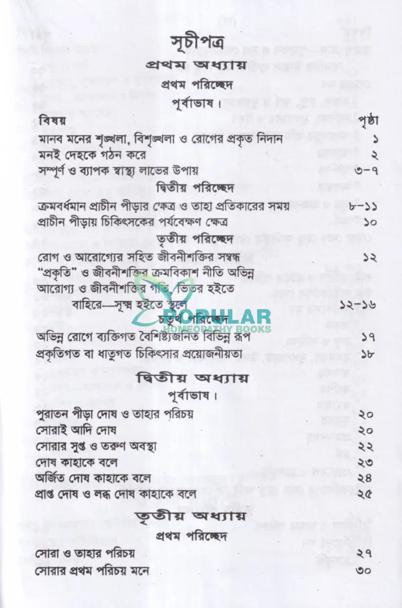 পুরাতন দোষের পরিচয় ও তাহার চিকিৎসা ১ম ও ২য় খণ্ড একত্রে Homeopathy Books