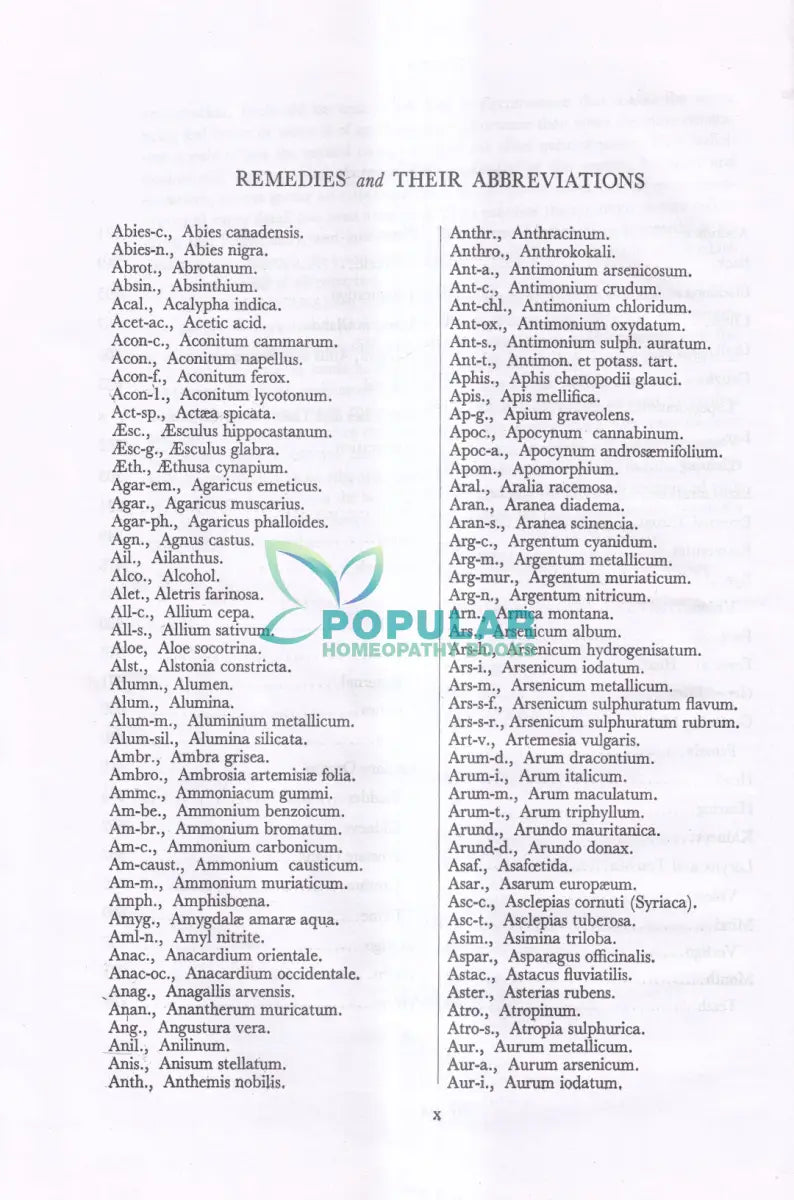 REPERTORY OF THE HOMOEOPATHIC MATERIA MEDICA Homeopathy Books
