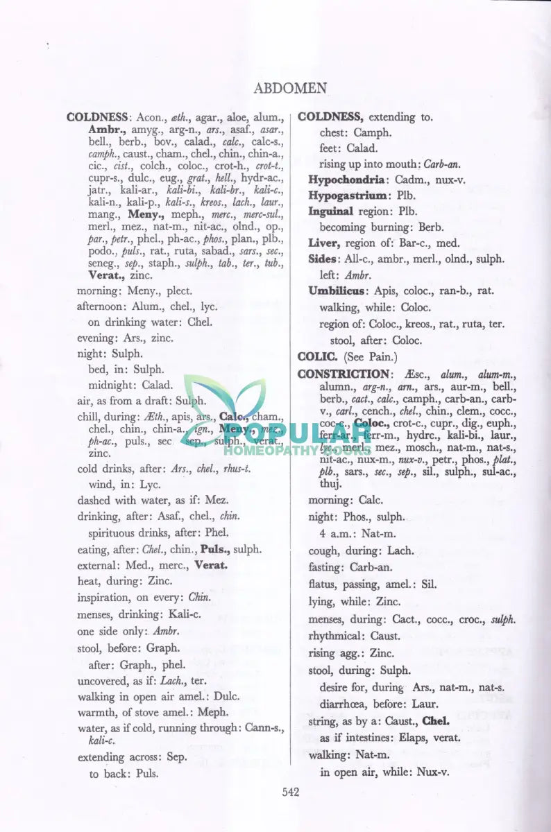 REPERTORY OF THE HOMOEOPATHIC MATERIA MEDICA Homeopathy Books
