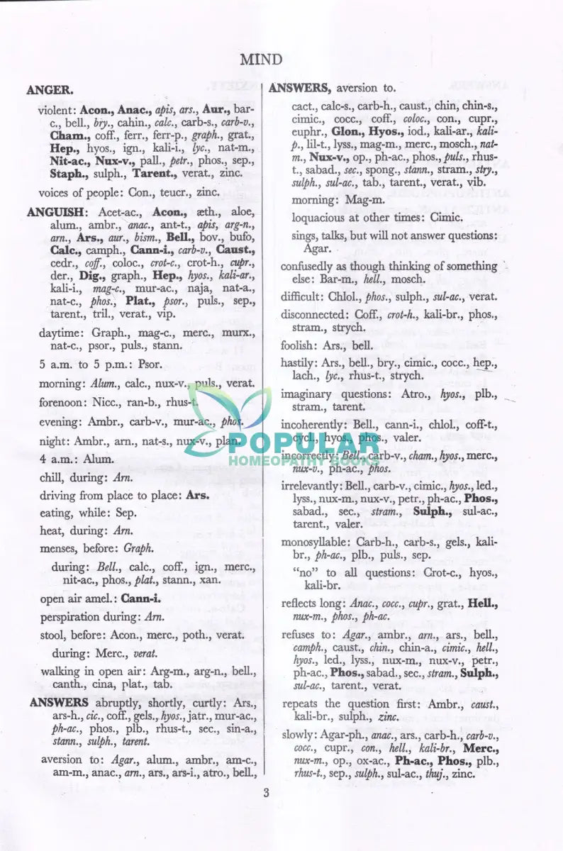 REPERTORY OF THE HOMOEOPATHIC MATERIA MEDICA Homeopathy Books