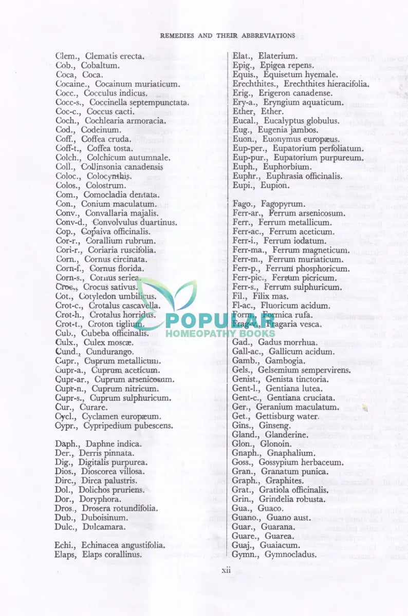 REPERTORY OF THE HOMOEOPATHIC MATERIA MEDICA Homeopathy Books