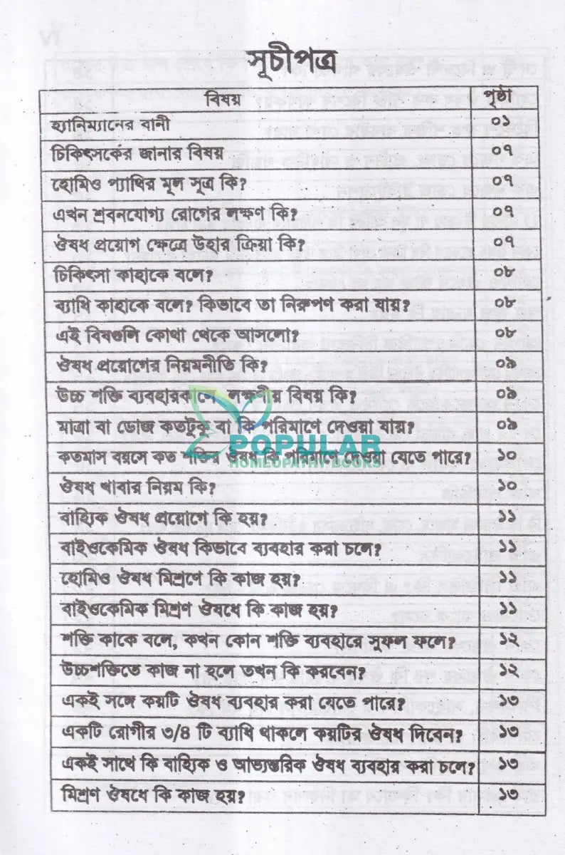 সবার জন্য হোমিও চিকিৎসা Homeopathy Books