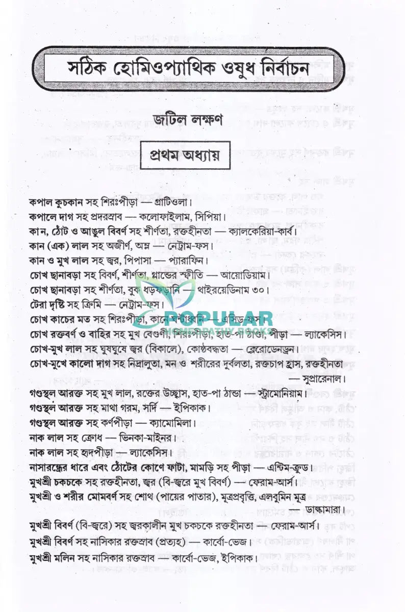সঠিক হোমিওপ্যাথিক ওষুধ নির্বাচন Homeopathy Books