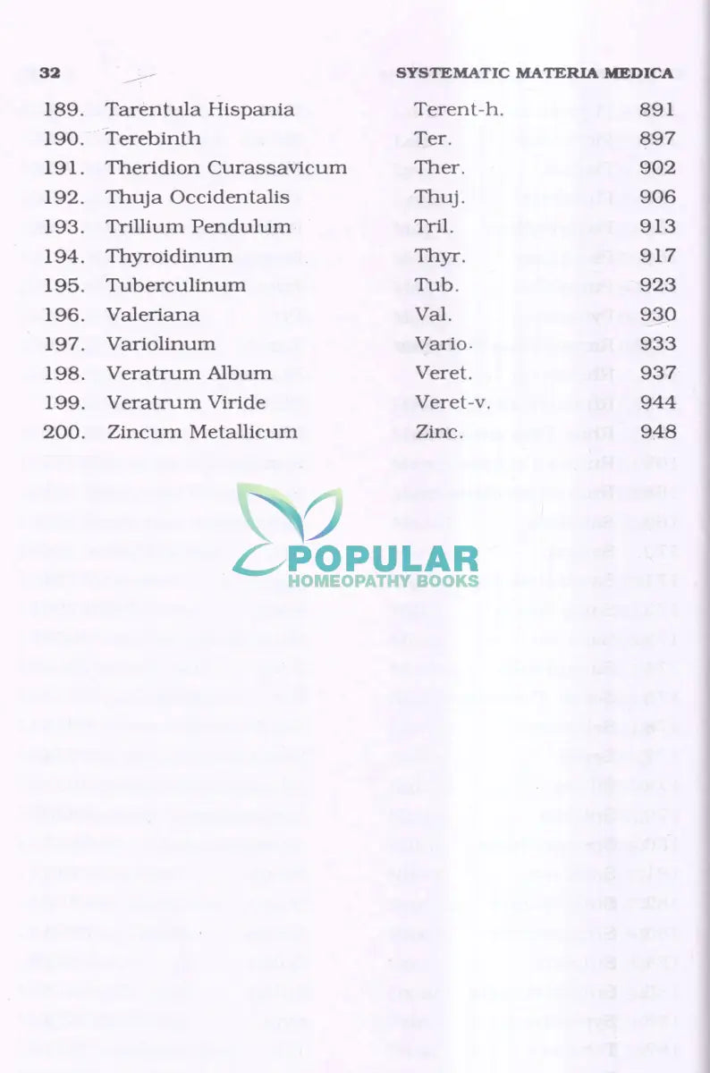 SYSTEMATIC MATERIA MEDICA OF Homoeopathic Remedies Homeopathy Books