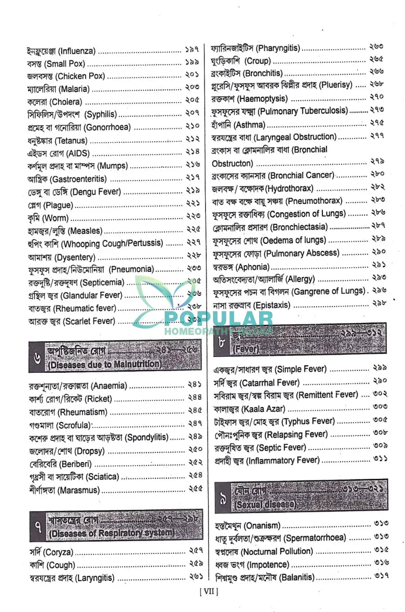 ত্বরিৎ আরোগ্য বিধান Homeopathy Books