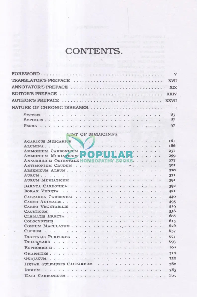 The CHRONIC DISEASES (Volume I II) Homeopathy Books