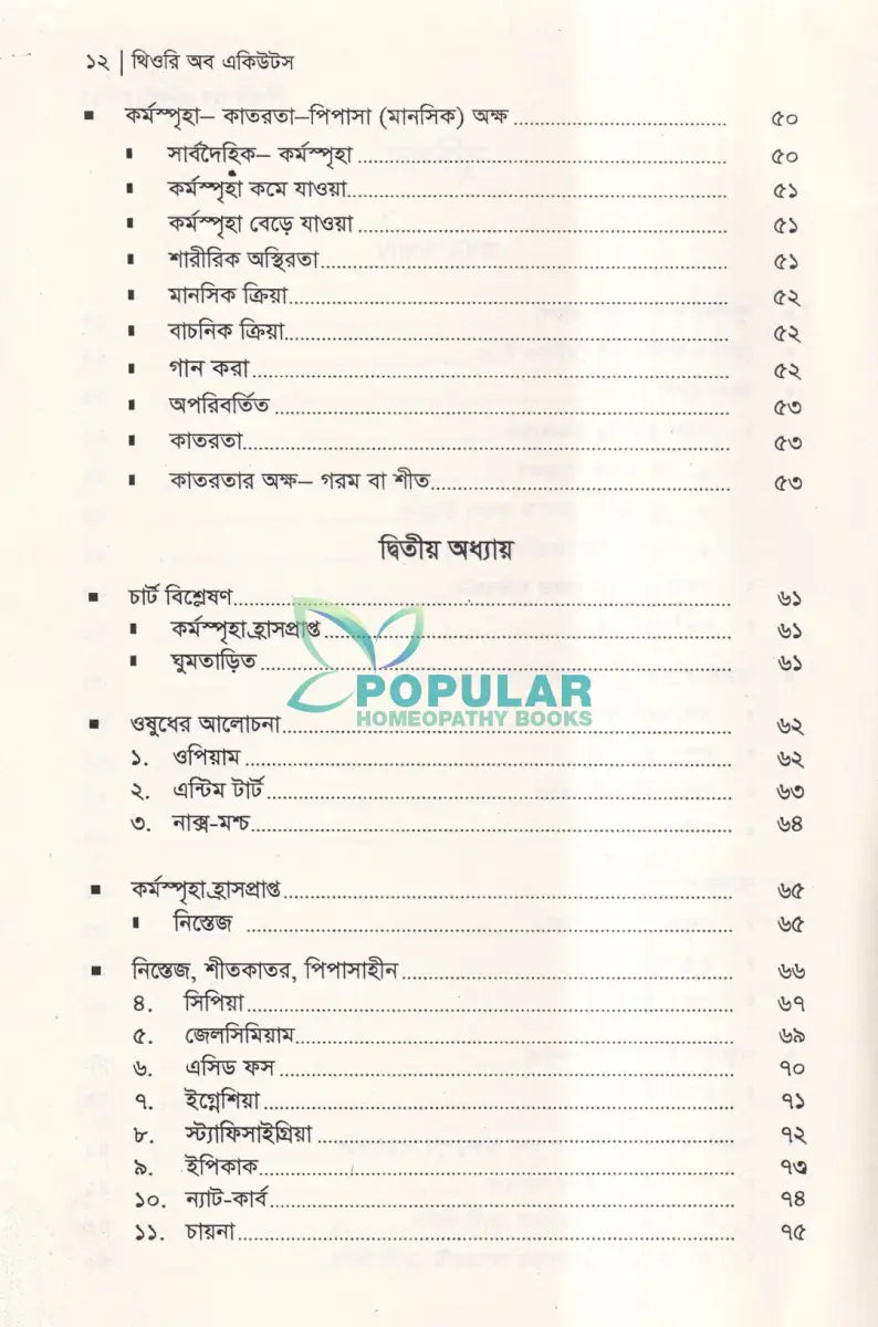 থিওরি অব একিউটস ২৪ ঘণ্টায় আরোগ্য Homeopathy Books