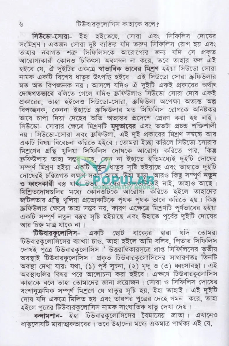 টিউবারকুলোসিস Homeopathy Books