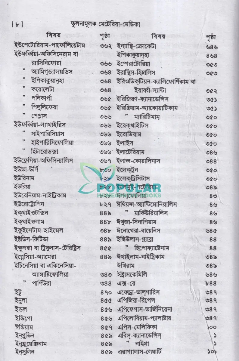 তুলনামূলক মেটিরিয়া মেডিকা Homeopathy Books